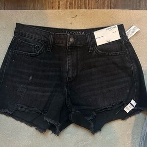 Arizona Jean Company Women's Distressed Black Jean Shorts